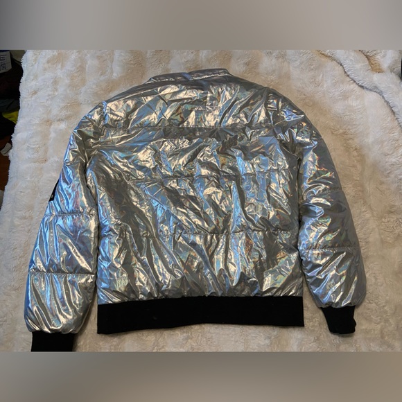 Forever 21 Metallic Puffer - Picture 6 of 7